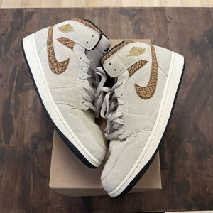 Jordan 1 Mid SE Brown Elephant Size 13 (Pre-Owned) - Image 1
