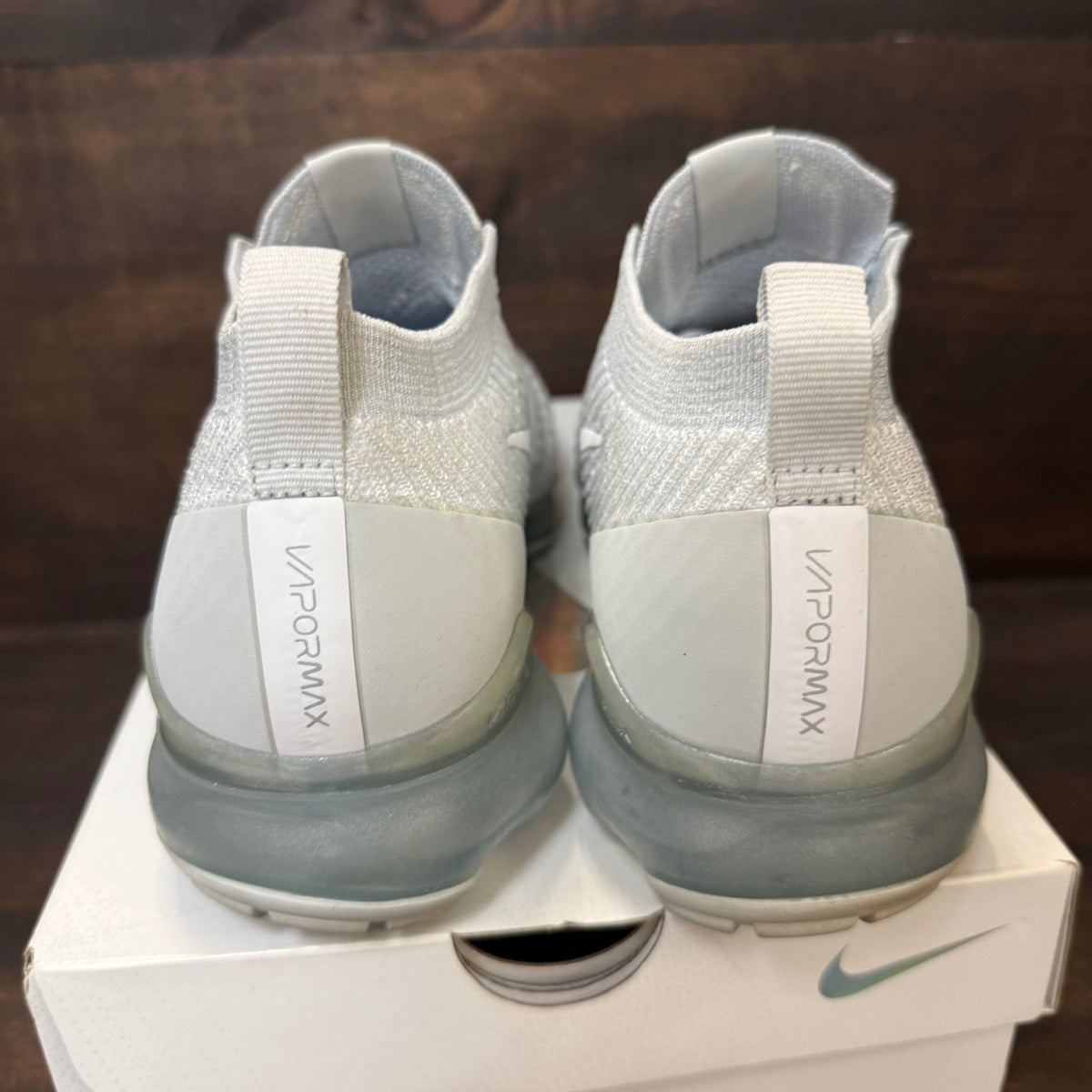 Nike Air VaporMax Flyknit 3 White Pure Platinum - Image 3