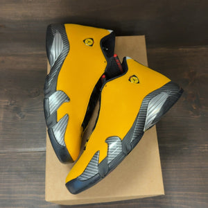 Jordan 14 Retro University Gold Size 8.5 (Pre-Owned) - Image 2