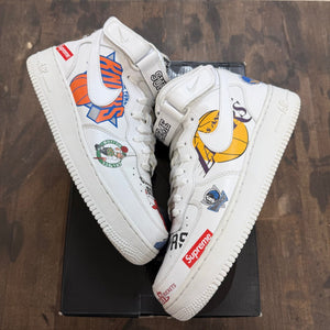 Nike Air Force 1 Mid Supreme NBA White - Image 1