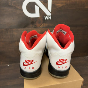 Jordan 5 Retro Fire Red Silver Tongue (2020) Size 12 (Pre-Owned) - Image 4