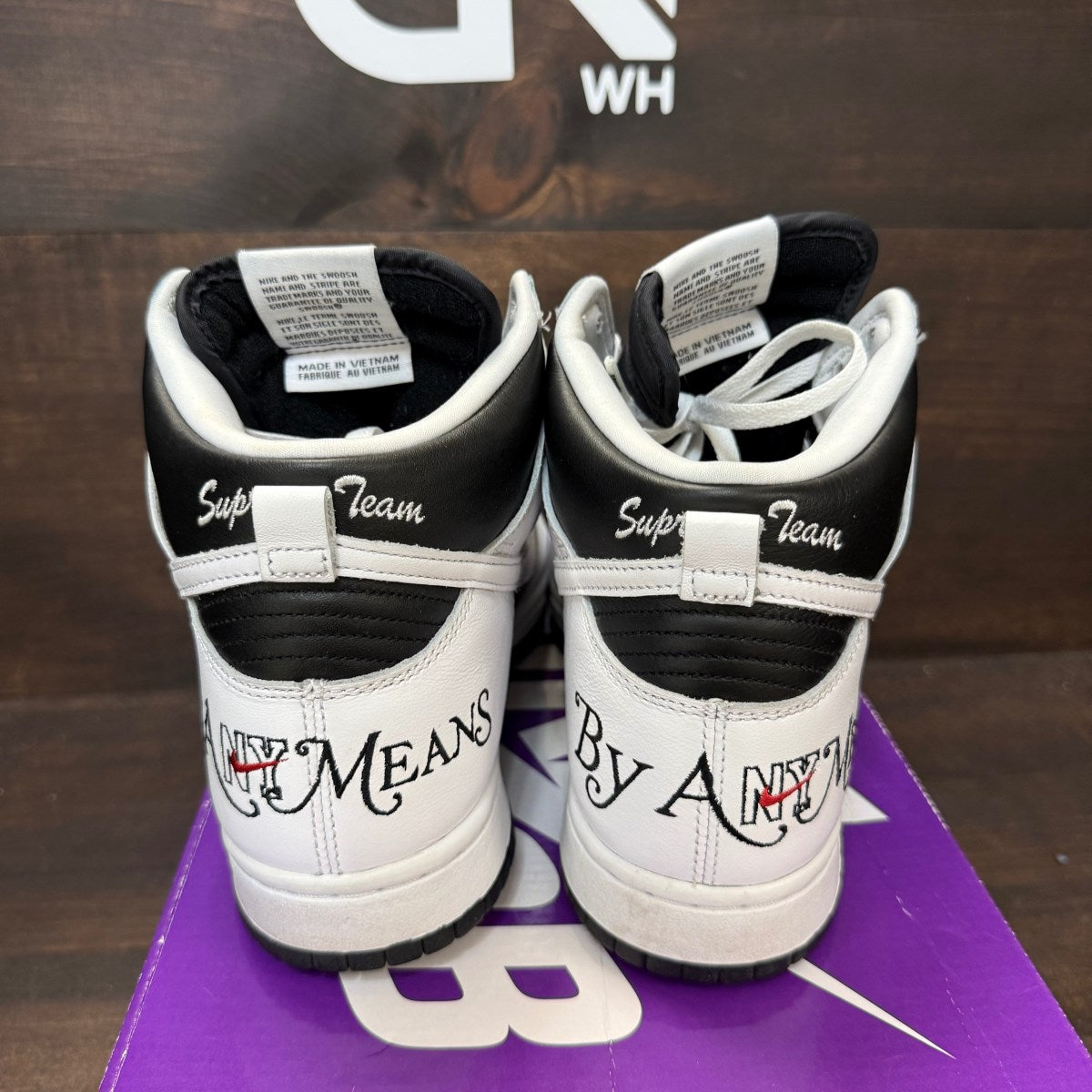Nike SB Dunk High Supreme By Any Means Black - Image 3