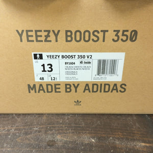 adidas Yeezy Boost 350 V2 Core Black White Size 13 (Pre-Owned)