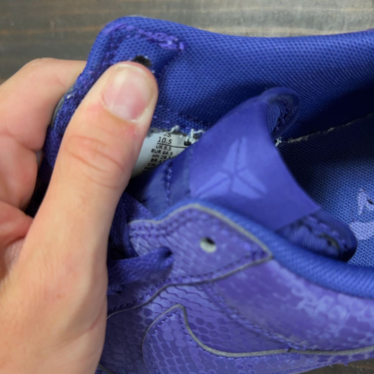 Nike Air Force 1 Low Kobe Bryant Court Purple Size 10.5 (Pre-Owned) - aux
