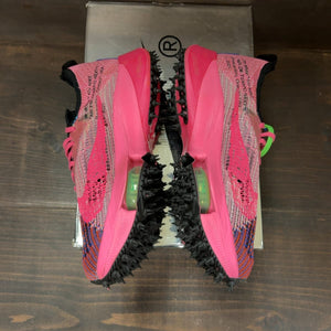 Nike Air Zoom Tempo Next% Flyknit Off-White Racer Blue Pink Glow Size 8.5 (Pre-Owned) - aux