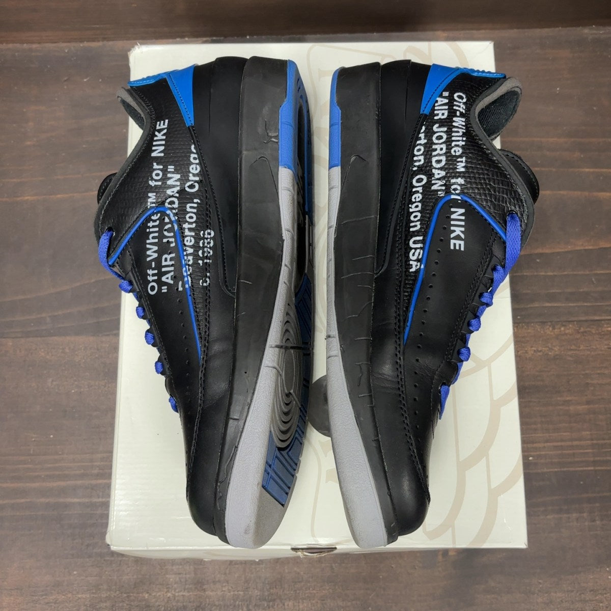 Jordan 2 Retro Low SP Off-White Black Blue - Image 4