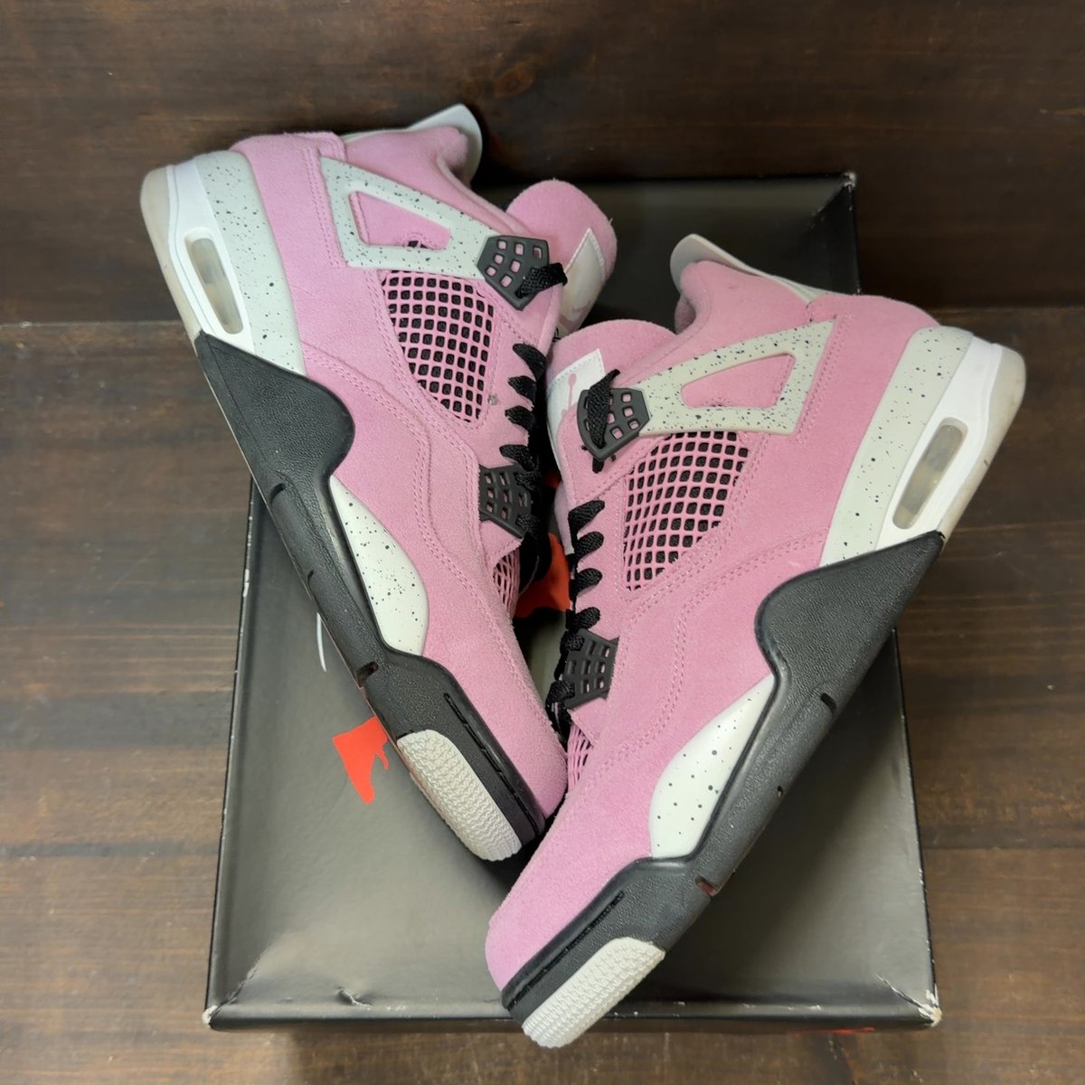 Jordan 4 Retro Orchid (Women's) Size 12W (Pre-Owned) - back