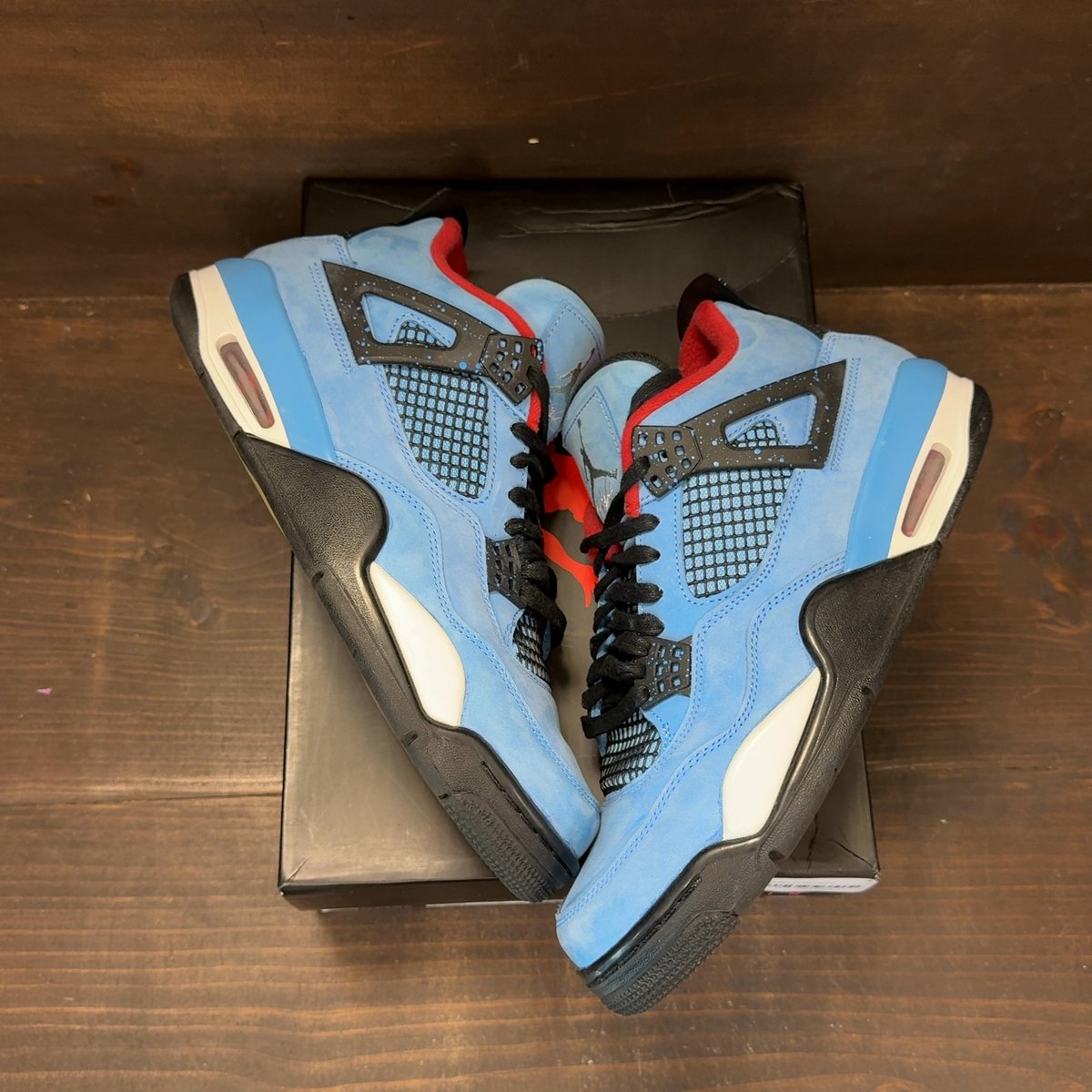Jordan 4 Retro Travis Scott Cactus Jack Size 9.5 (Pre-Owned) - back