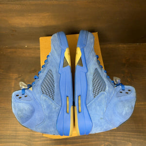 Jordan 5 Retro Blue Suede Size 11.5 (Pre-Owned) - Image 5