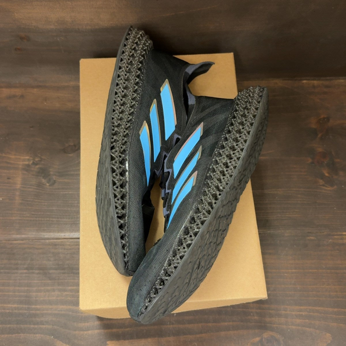adidas 4DFWD 3 Core Black Blue Burst Cloud White Size 11 (Pre-Owned) - Image 2