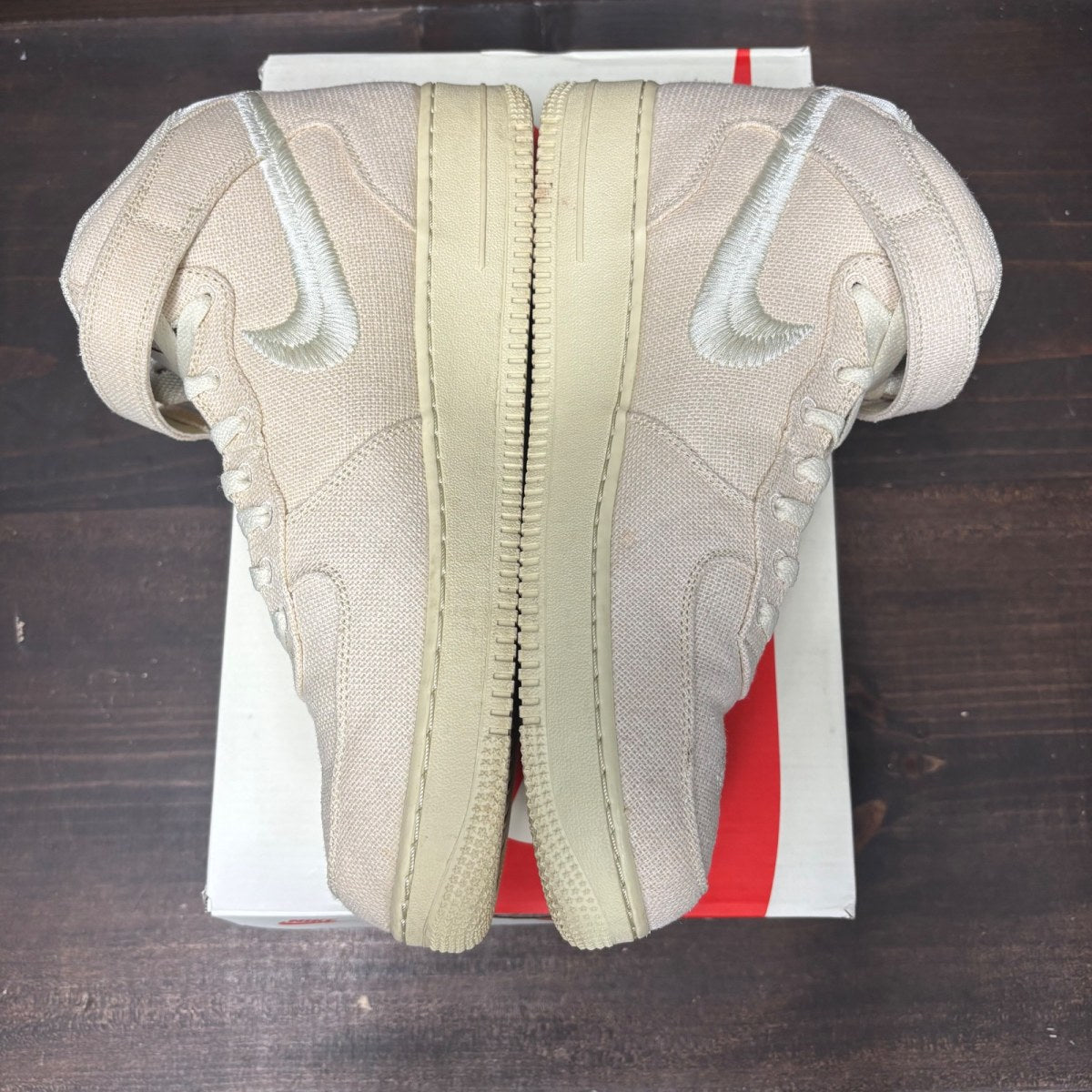 Nike Air Force 1 Mid Stussy Fossil - Image 4