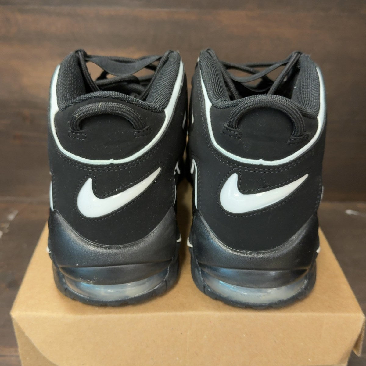 Nike Air More Uptempo Black White Size 9.5 (Pre-Owned) - Image 5