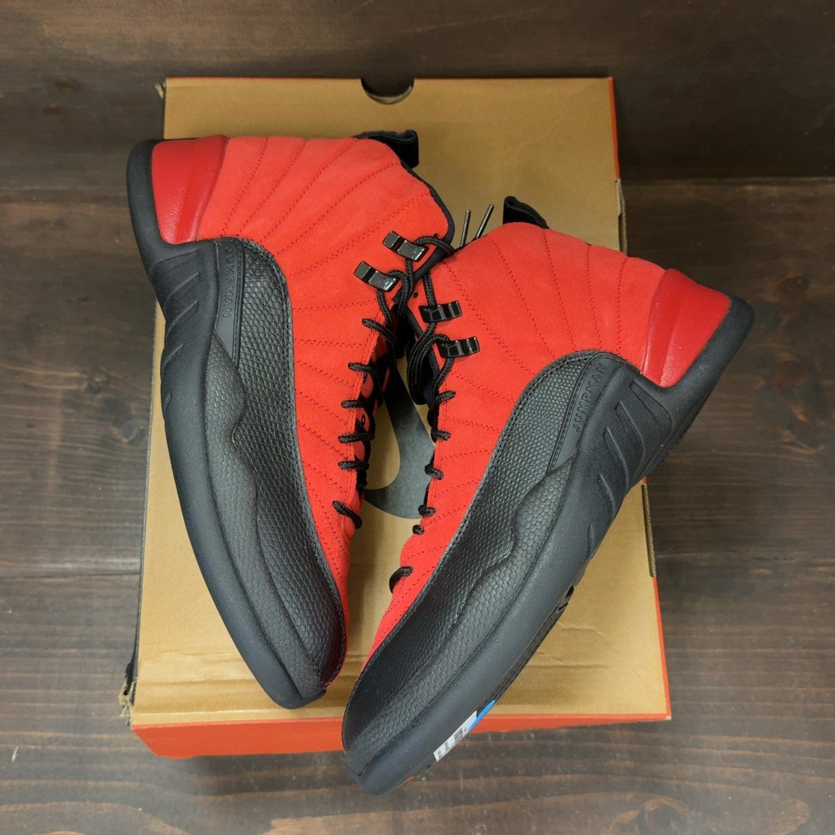 Jordan 12 Retro Reverse Flu Game Size 9.5 (Pre-Owned) - Image 2