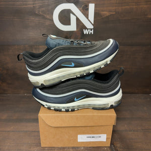 Nike Air Max 97 Black Dark Obsidian University Blue Size 9.5 (Pre-Owned) - Image 1