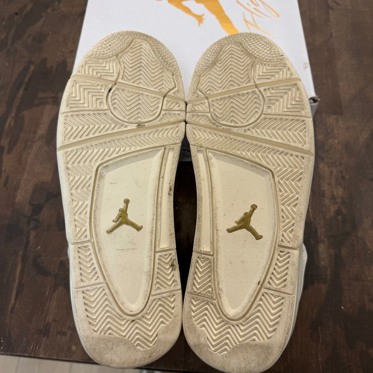 Jordan 4 Retro Metallic Gold (Women's) - Image 5