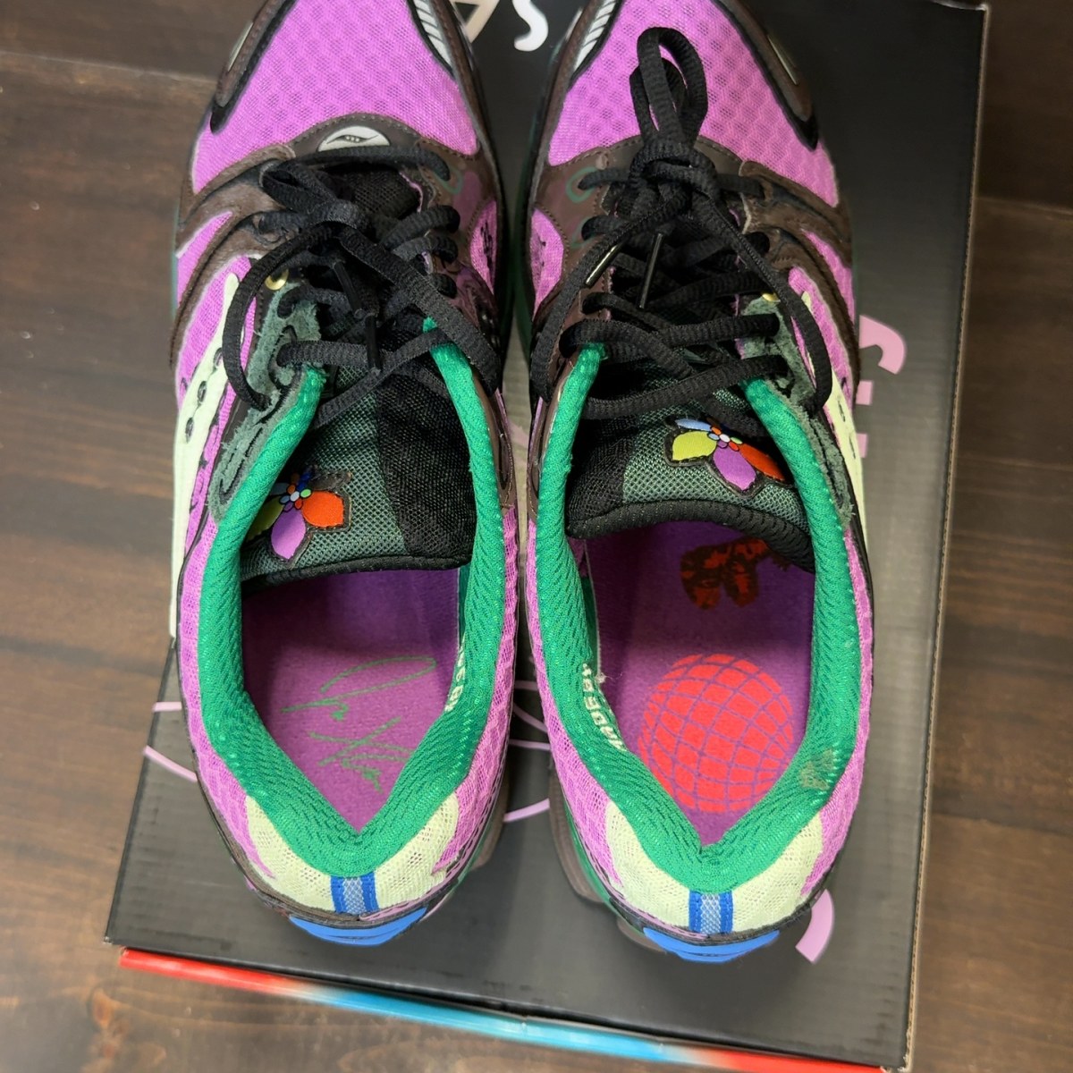 Saucony ProGrid Triumph 4 Jae Tips Flowers Grow Uptown Perilla - Image 5