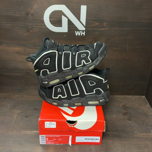 Nike Air More Uptempo Black White Size 9 (Pre-Owned) - front