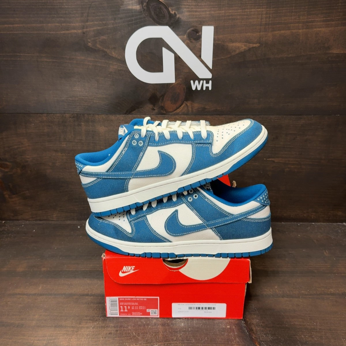 Nike Dunk Low Industrial Blue Sashiko - Image 1