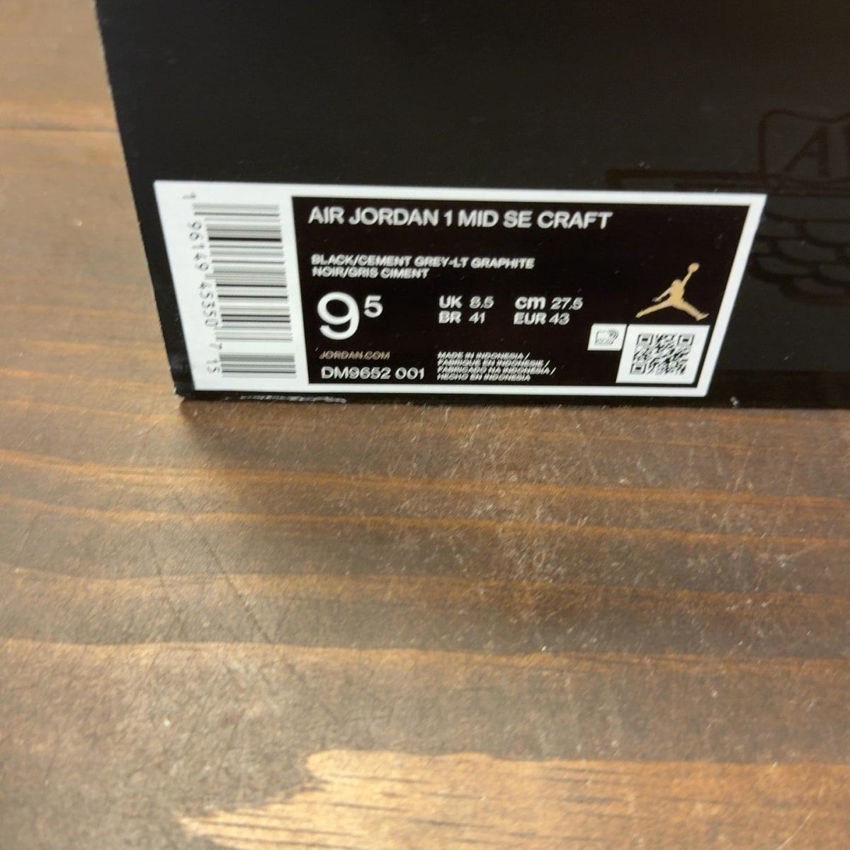 Jordan 1 Mid Craft Inside Out Black - Image 8