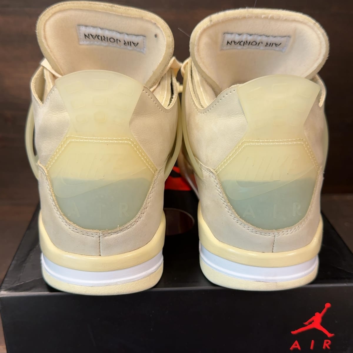 Jordan 4 Retro Off-White Sail (Women's) Size 10W (Pre-Owned) - aux