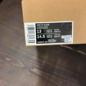 Nike NOCTA Glide Drake White Chrome Size 13 - aux