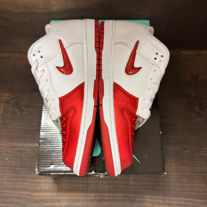 Nike SB Dunk Low Supreme Jewel Swoosh Red - Image 4