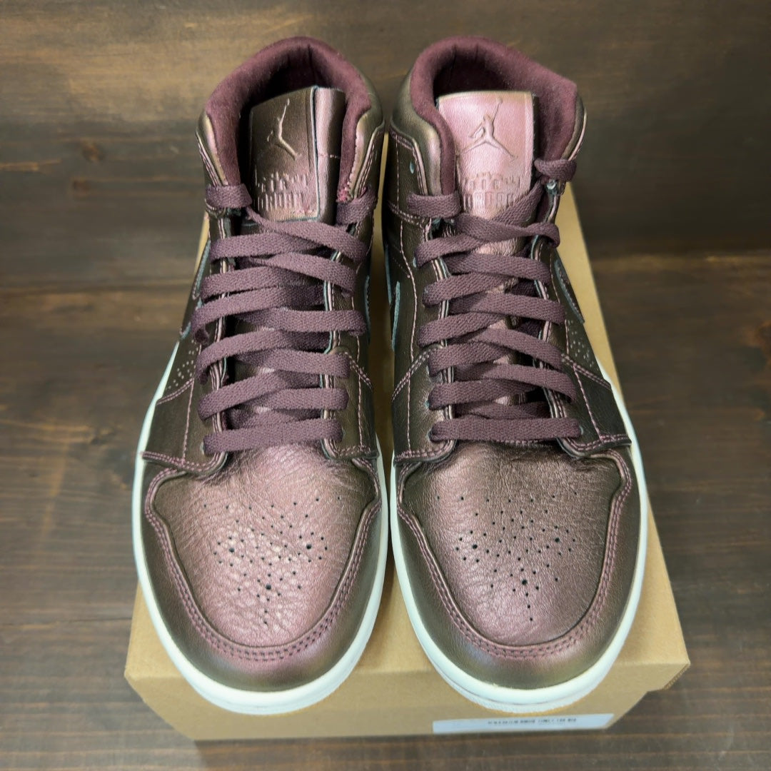 Jordan 1 Mid Nouveau Deep Burgundy Gum Size 9.5 (Pre-Owned) - Image 3