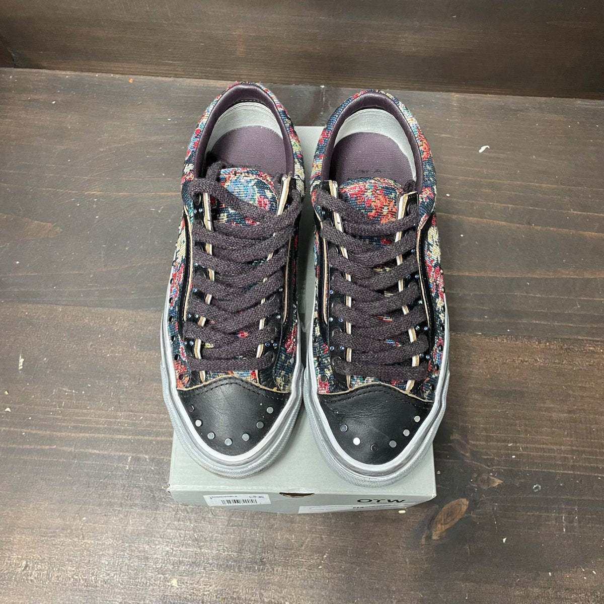 Vans OTW Old Skool 36 Vibram Floral Rivets Black Size 9 (Pre-Owned) - back