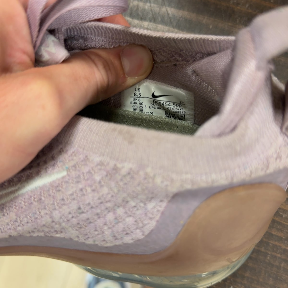 Nike Air VaporMax 2021 FK Day to Night Pack Plum Fog (Women's) Size 8.5W (Pre-Owned) - Image 7