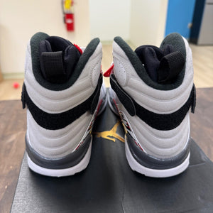 Jordan 8 Retro White True Red (2025) (GS) Size 7Y (Pre-Owned) - Image 3