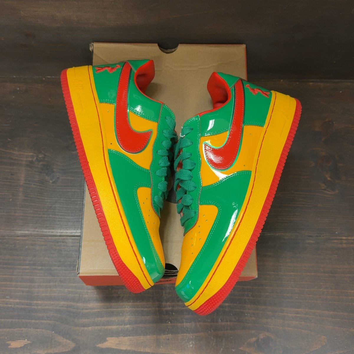 Nike Air Force 1 Low Lil Yachty Concrete Boys Lucky Green Size 11 (Pre-Owned) - back