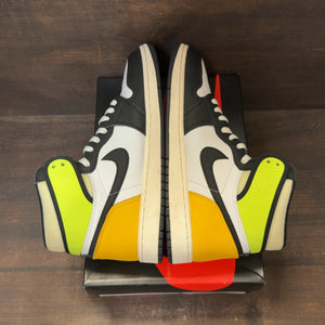 Jordan 1 Retro High White Black Volt University Gold - Image 6