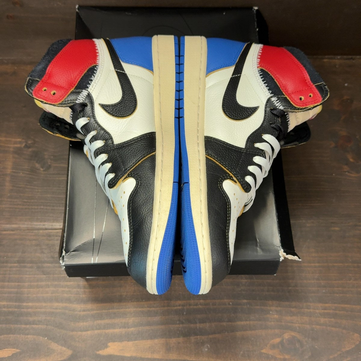 Jordan 1 Retro High OG SP Fragment x Union LA Varsity Red Sport Royal - Image 4