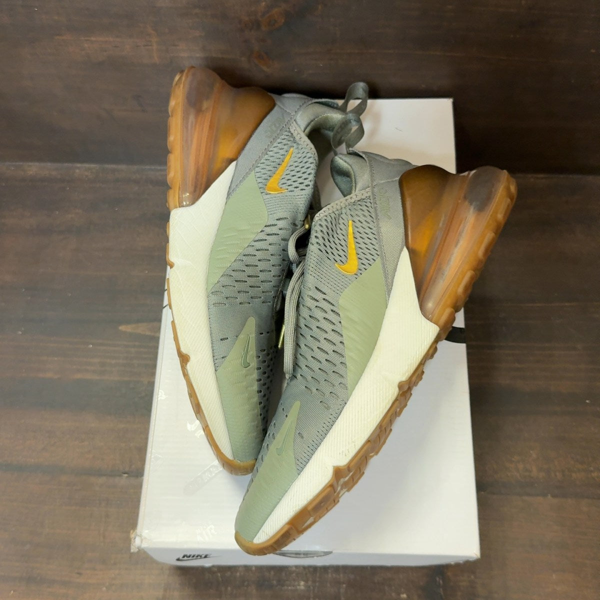 Nike Air Max 270 Dark Stucco Metallic Gold (Women's) - Image 2
