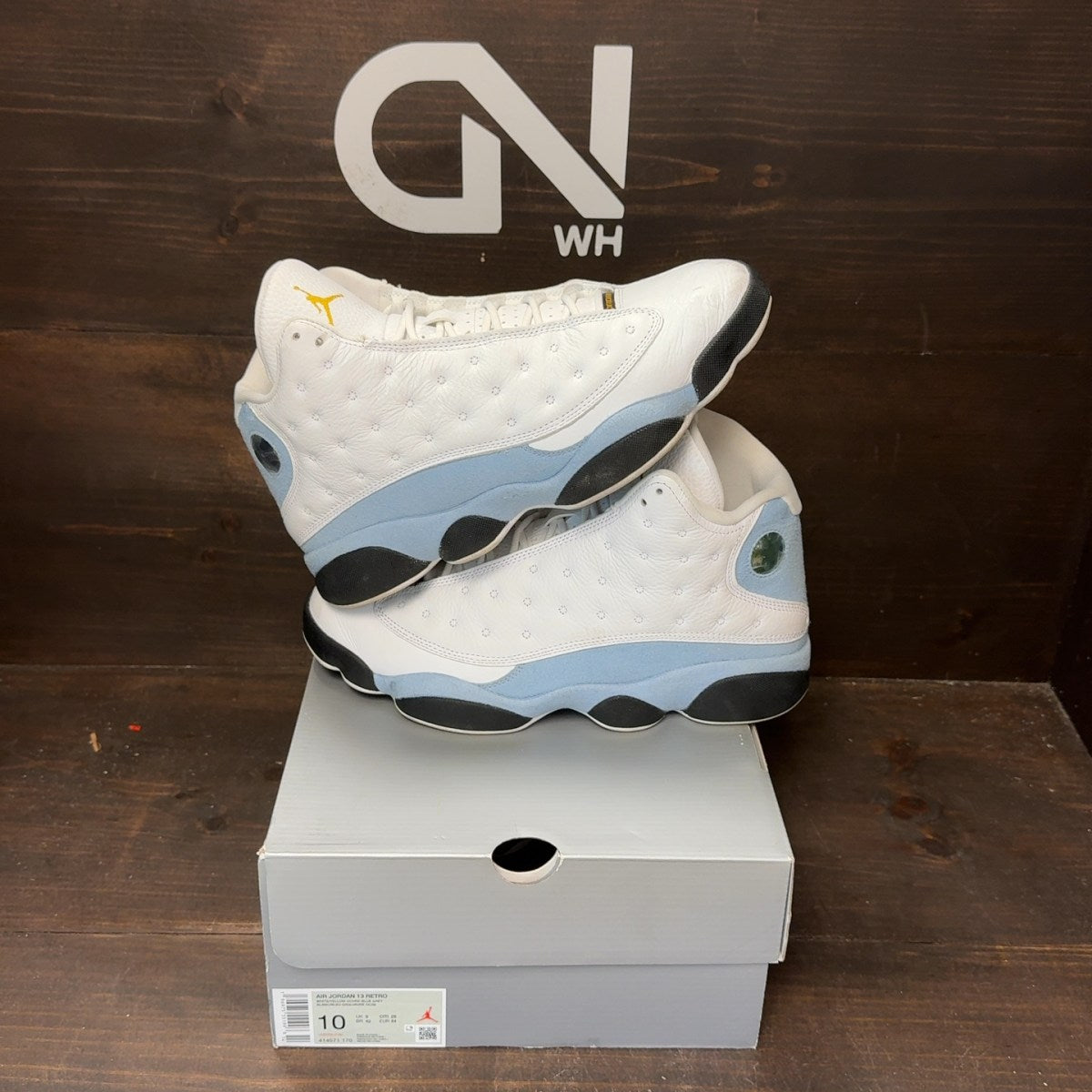 Jordan 13 Retro Blue Grey Size 10 (Pre-Owned) - front