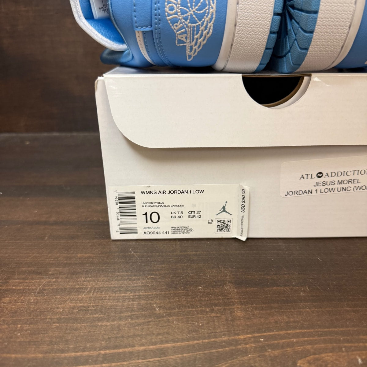 Jordan 1 Low UNC (Women's) - Image 7
