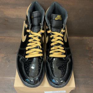 Jordan 1 Retro High Black Metallic Gold (2020) Size 13 (Pre-Owned) - Image 3