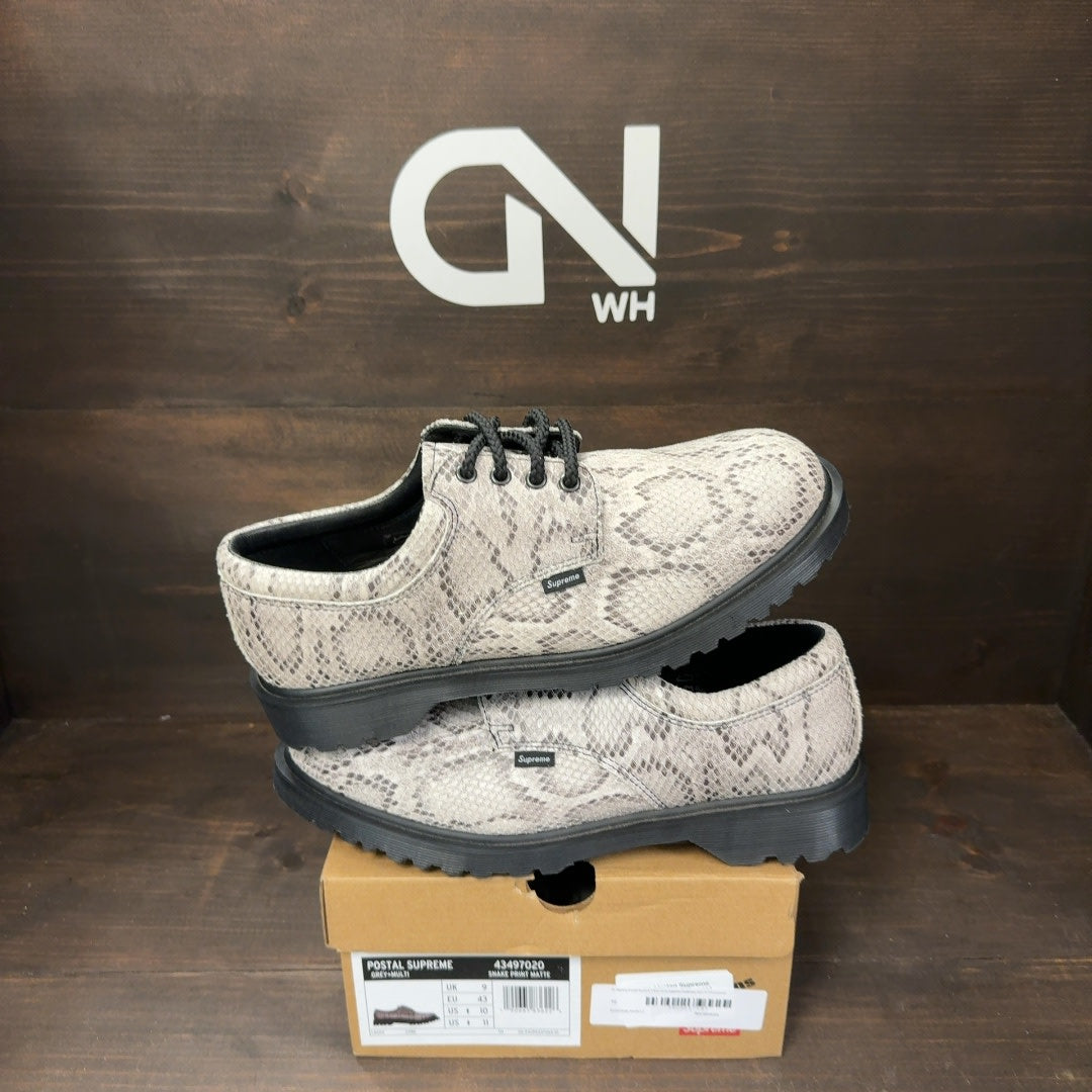 Dr. Martens Postal Supreme 4-Eye Shoe Supreme Snakeskin - Image 1