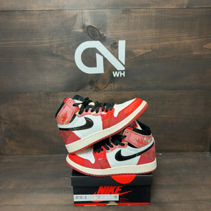Jordan 1 Retro High OG Spider-Man Across the Spider-Verse (GS) Size 4.5Y (Pre-Owned)