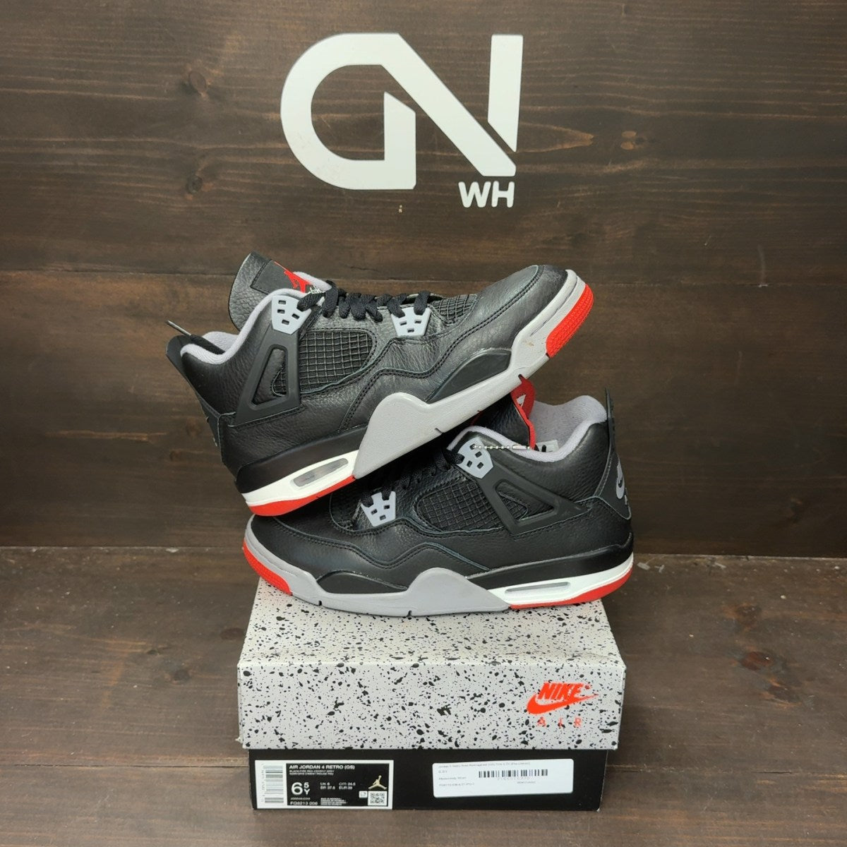 Jordan 4 Retro Bred Reimagined (GS) - Image 1