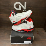 Jordan 5 Retro Fire Red Black Tongue (2025) Size 10.5 (Pre-Owned) - front