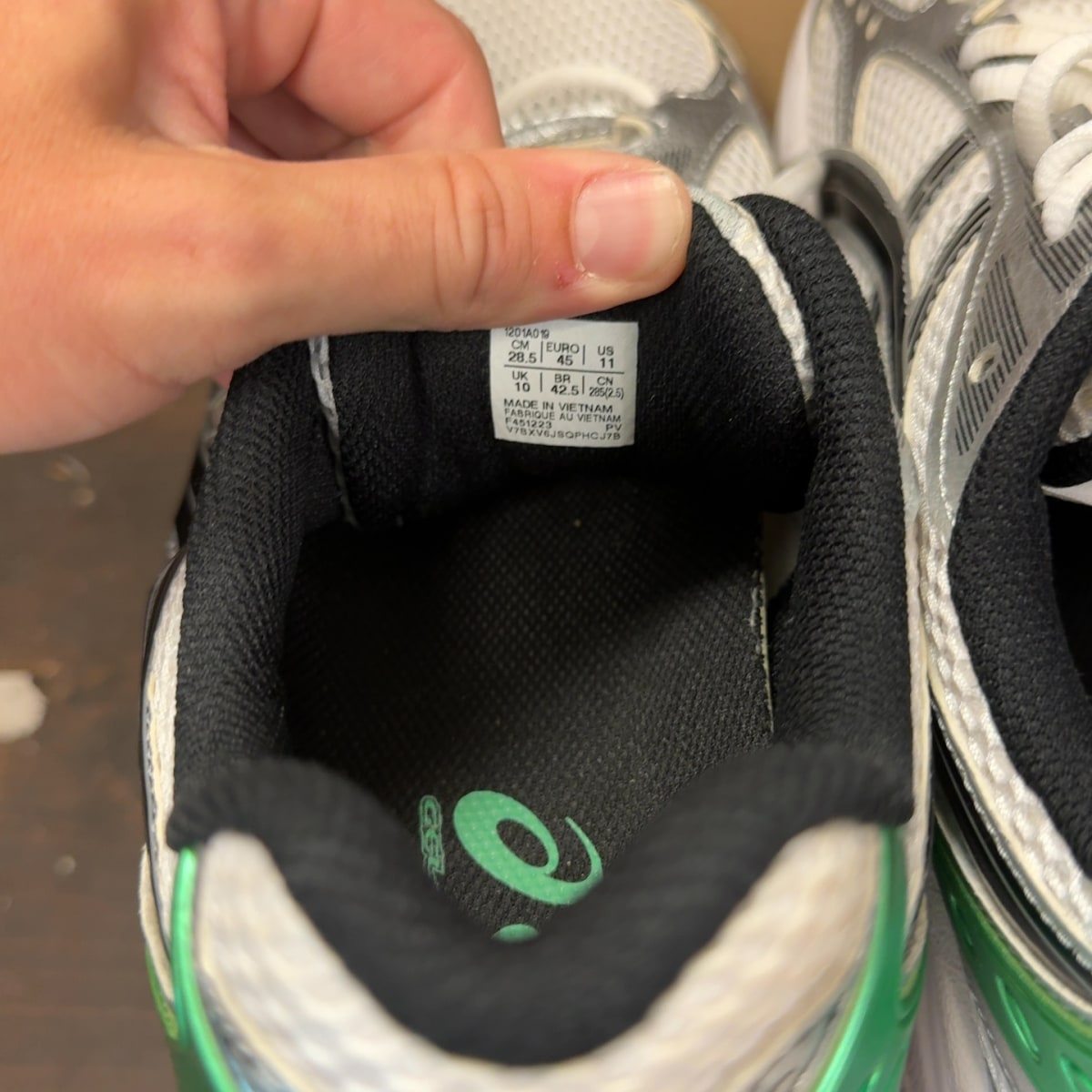 ASICS Gel-Kayano 14 White Malachite Green Size 11 (Pre-Owned) - Image 7