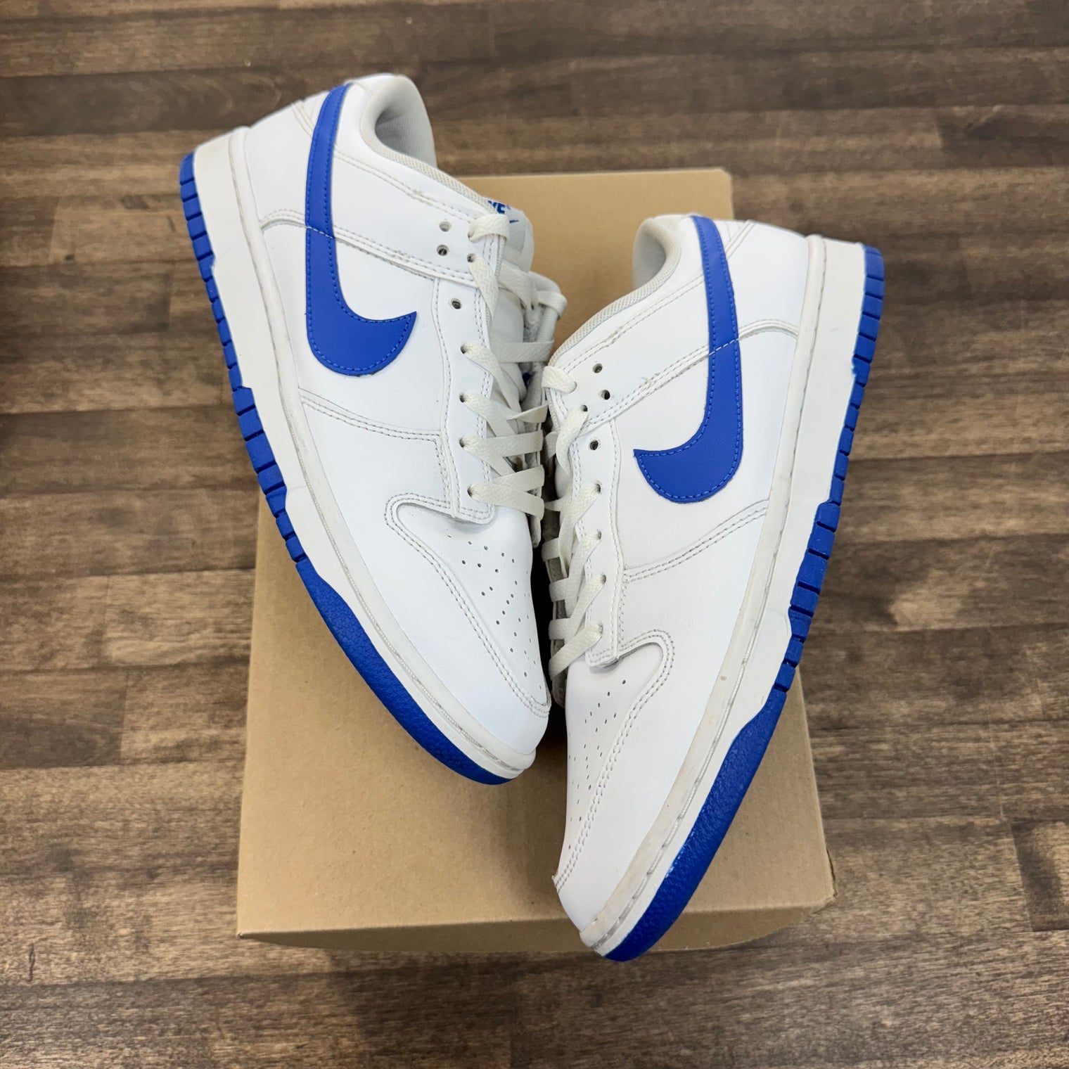 White Hyper Royal Dunk Low (USED, No Box)