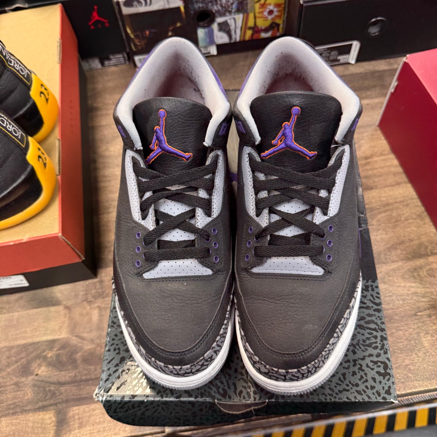 Black Court Purple Jordan 3 Retro (USED)