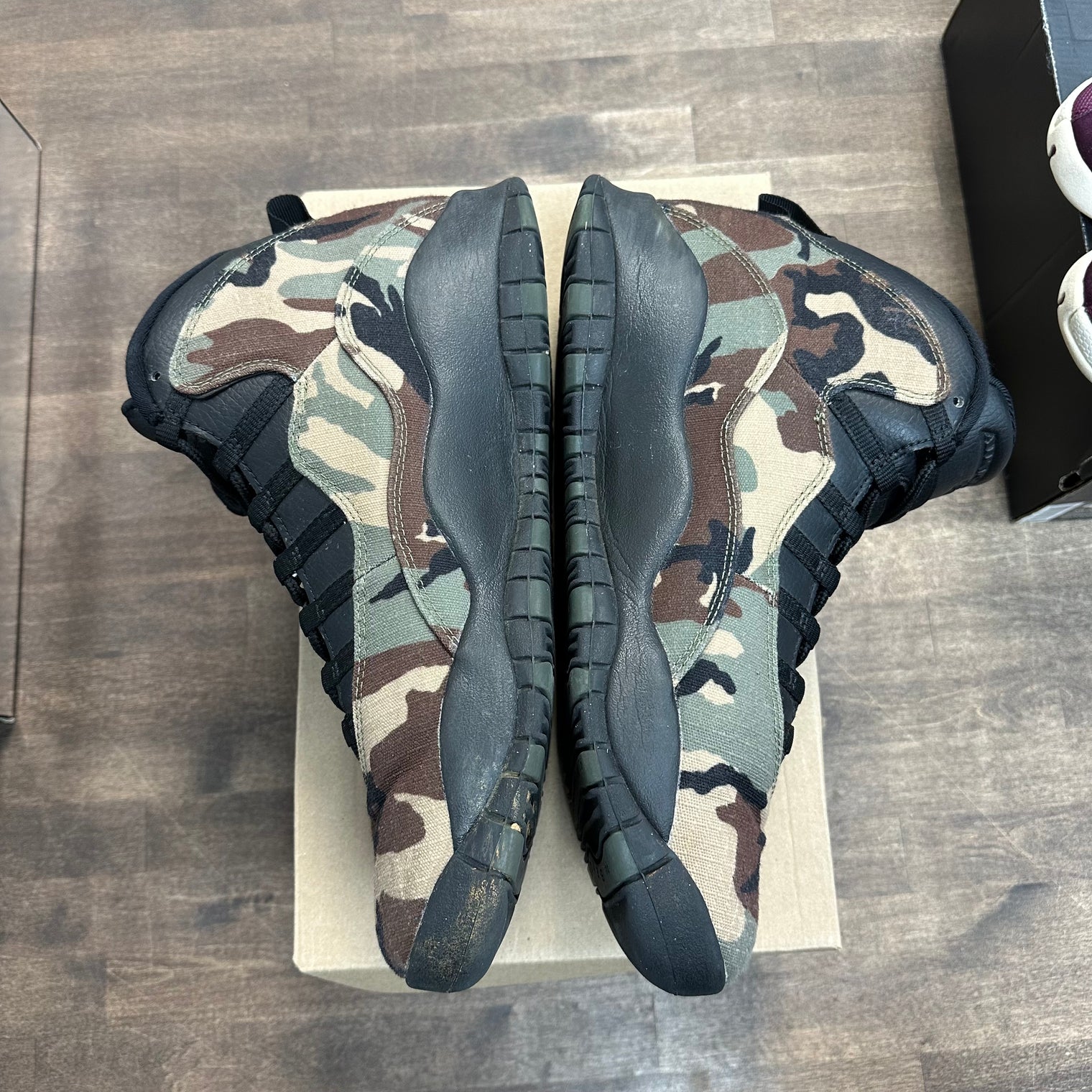 Jordan 10 Retro Woodland Camo (US 12) (USED, No Box)