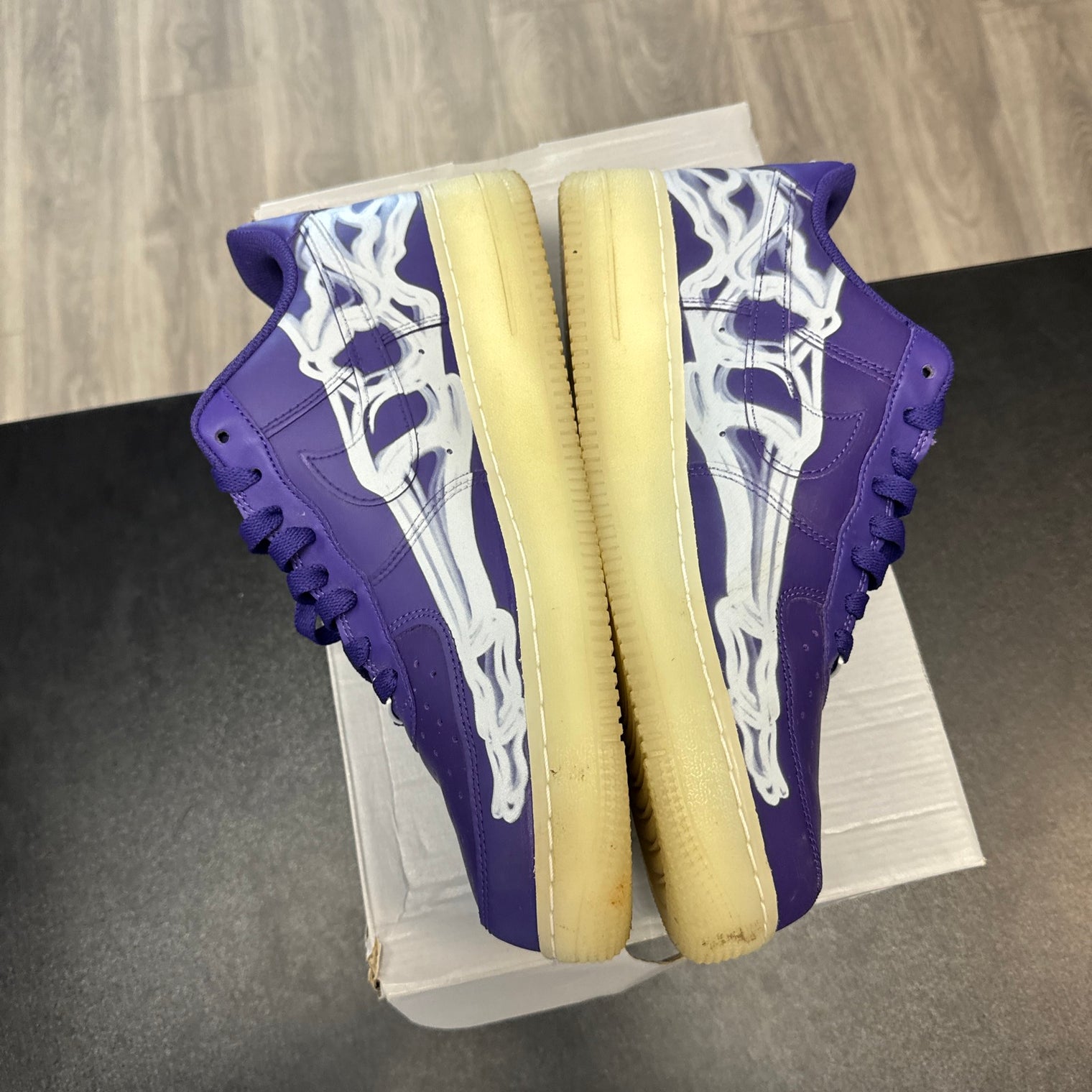 Nike Air Force 1 Purple Skeleton(USED)