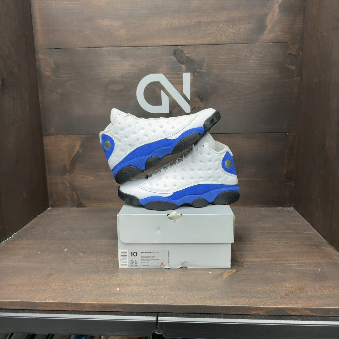 Jordan 13 Retro White Hyper Royal Black - Image 1
