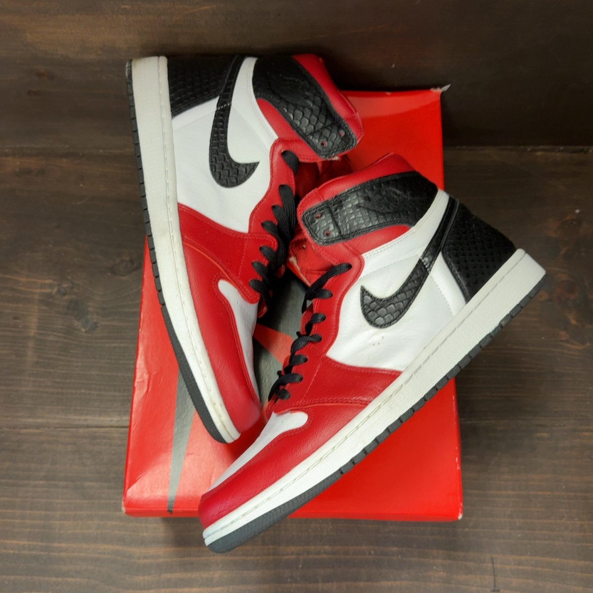 Jordan 1 Retro High Satin Snake Chicago (Women's) - Image 2