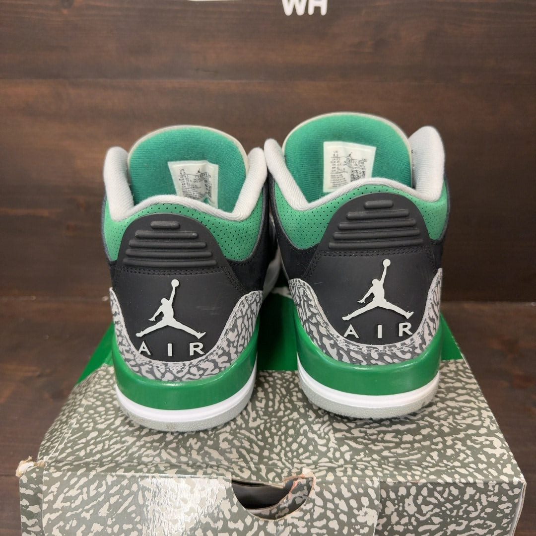 Jordan 3 Retro Pine Green Size 9.5 (Pre-Owned) - Image 5
