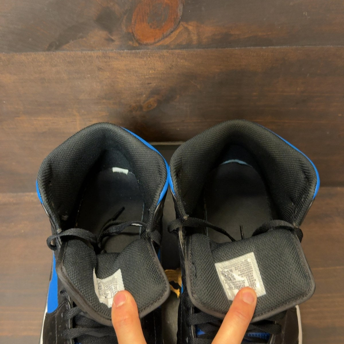 Jordan 1 Mid Black Royal Blue - Image 4